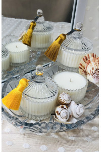 Аромасвеча в подсвечнике AngelDeMar Citrus & Sea с фруктовым ароматом