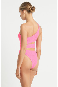 Розовый слитный купальник Bond-eye Rico One Piece Pink Tiger из фактурной ткани
