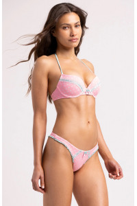 Купальник с пуш-ап Beach Bunny Maddie Push Up Alegra Dot розовый в горох