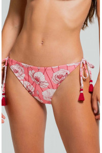 Розовый купальник Cosita Linda Poppy whisper Halter с вышивкой