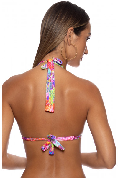 Купальник халтер Luli Fama Blooming Spark Halter с аксессуарами
