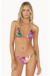 Купальник PilyQ Bahama Beach Embroidered разноцветный с бисером