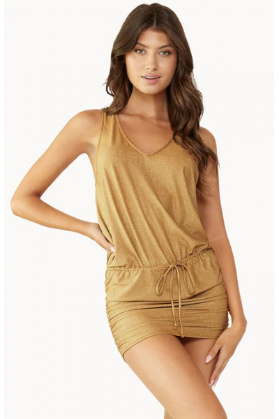 Платье PilyQ Oro Sarah Dress золотое без рукавов