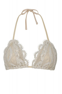 Кружевной купальник PilyQ Vanilla Lace Tri цвета айвори