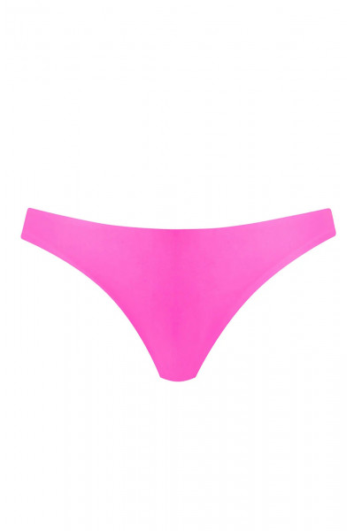 Купальник PilyQ Vivid Pink Isla Tri розовый с макраме